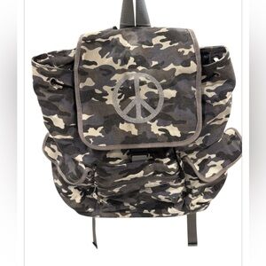 Quilted Koala Black Camo Backpack